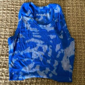 Royal blue KatieJ racerback tank top. Tween.